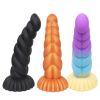 Colorful Silicone Threaded Anal Plug Buttplug for Men Women Masturbation Anal Dildos Soft Sex Toys Prostate Sex Shop Butt Plug